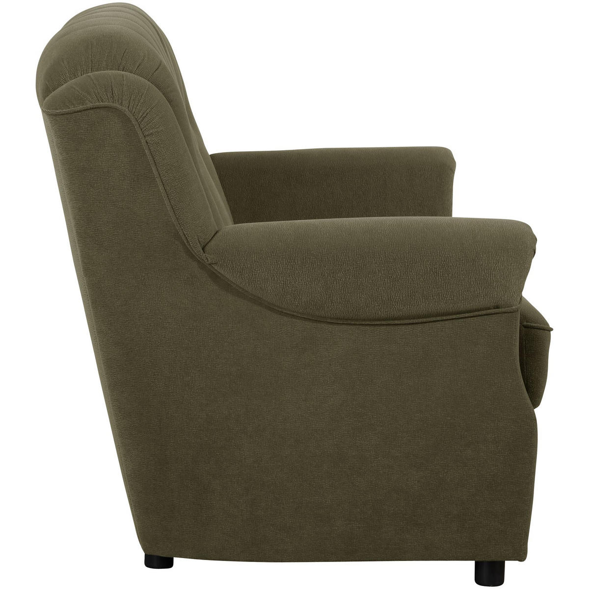 SOFA 2-Sitzer Kaylyn Flockstoff grün - Grün, Kunststoff (133/89/83cm) - 58aufmkessel