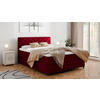 BOXBETT Diamaro 160x200 cm mit Bettkasten und Topper - Rot - Rot, Holz (160/200cm) - Homesy