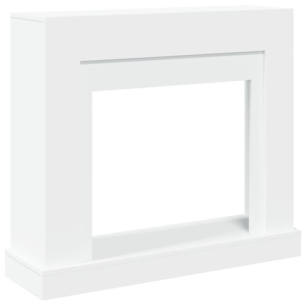 KAMINUMRANDUNG Weiss 100/30/87,5 Cm Holzwerkstoff - Weiß, Holzwerkstoff (30/87.5/100cm) - vidaXL