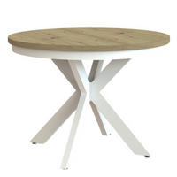 ESSTISCH BELLAMI Eiche Artisan Weiß - Eiche Artisan, Holzwerkstoff (100/100/75cm) - Compleo24