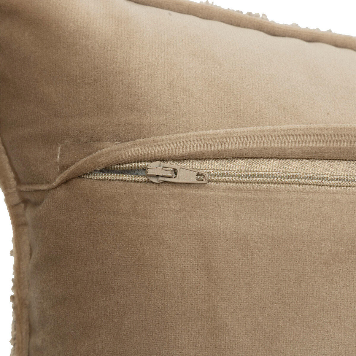 DEKOKISSEN Bouclé Soana 30/50 cm - Taupe, Textil (50cm) - Atmosphera Createur d´interieur