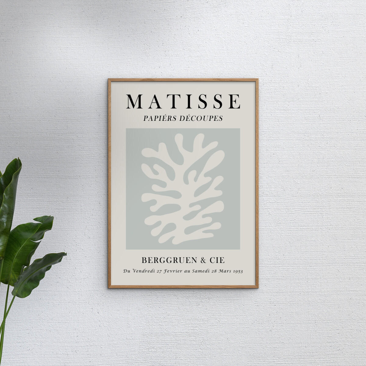 POSTER Vitor Costa - Matisse floral art 3 - Blau, Papier (70/100/0.1cm) - Poster&Frame