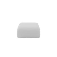 POUF MIRA-PUF 91x89x40 Hellgrau cm Bouclé Modular Sitzhocker - Silberfarben/Hellgrau, Holzwerkstoff/Kunststoff (91/40/89cm) - ALTDECOR