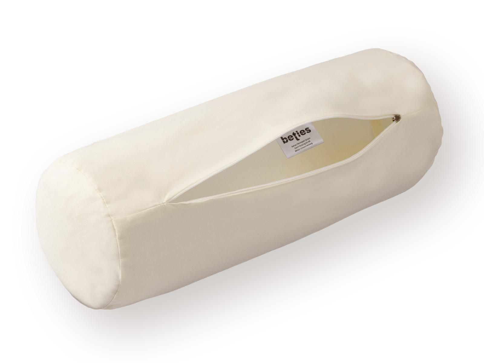 NACKENROLLENBEZUG Basic 100% Baumwolle natur 40/15 cm - Creme, Textil (15/40cm) - beties Heimtextil