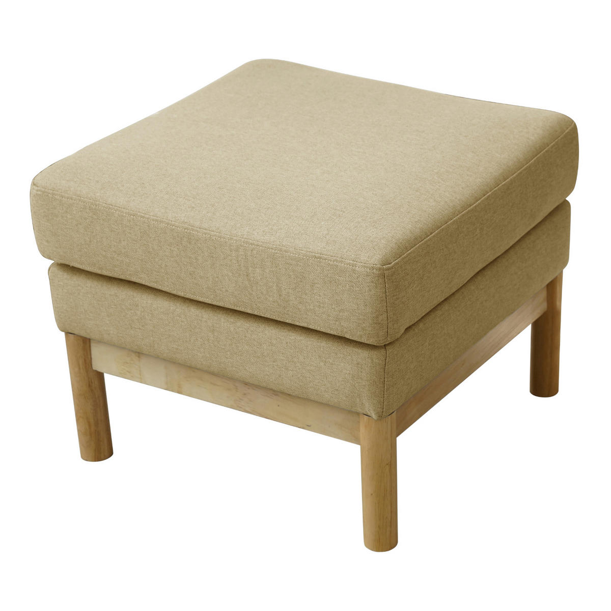 HOCKER HOLLY Beige/Natur - Beige, Textil (56/44/56cm) - SVITA