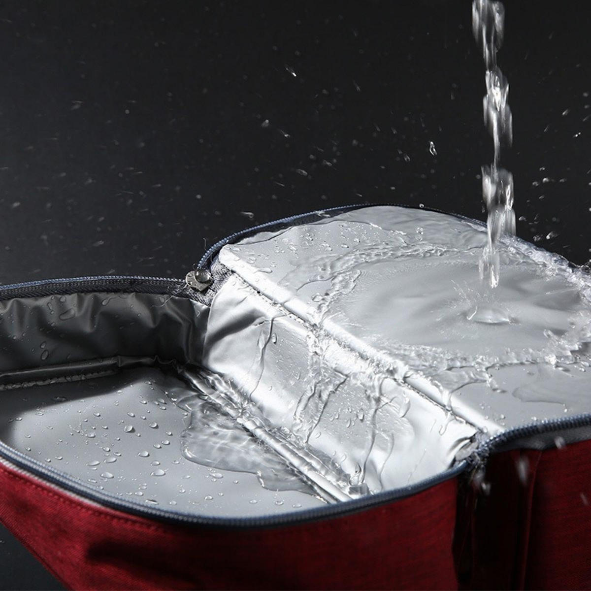 KOSMETIKTASCHE Lila Oxford-Gewebe - Lila, Textil (13/21/25cm) - Kaket