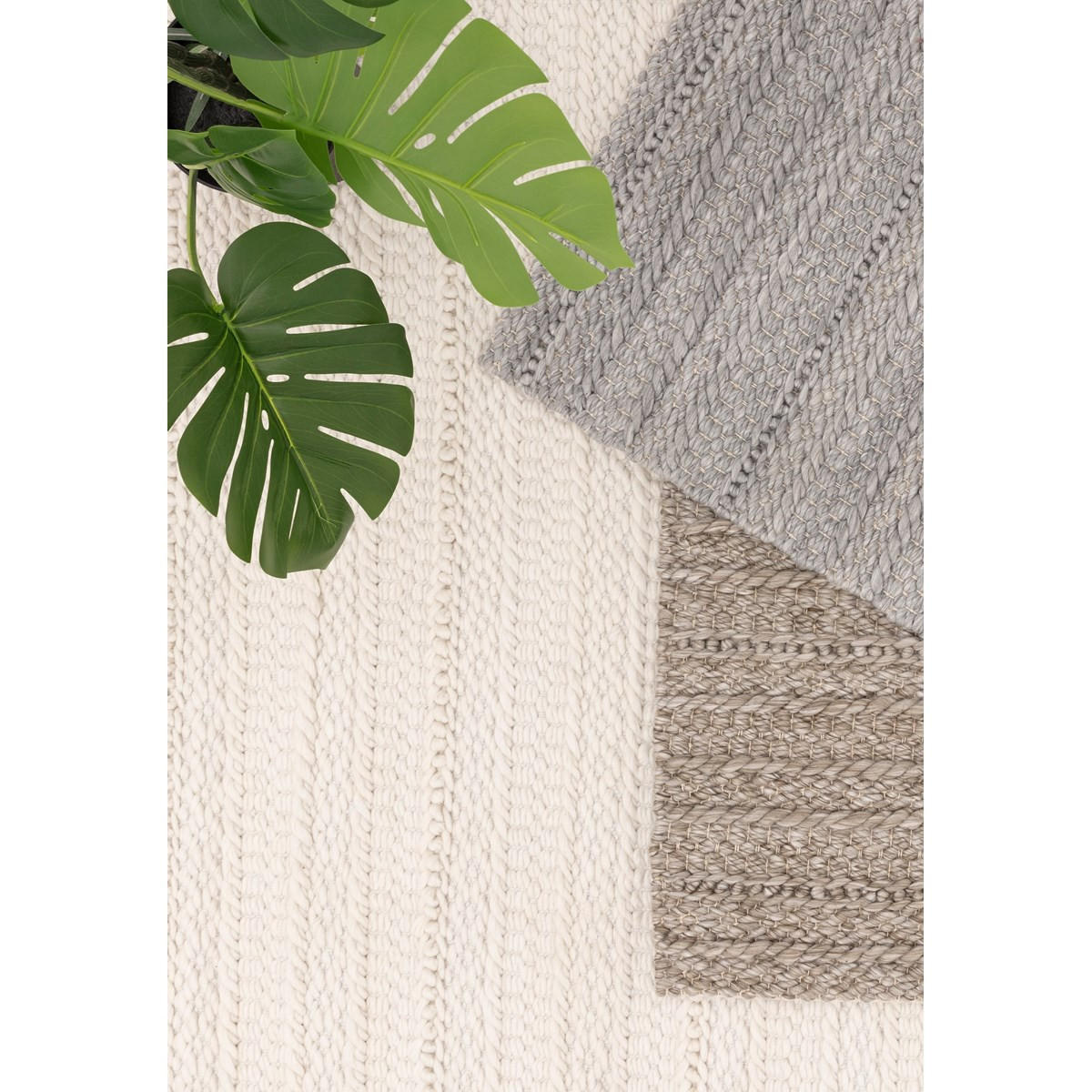 TEPPICH Natural für den Innen- und Außenbereich BLACKSON Weiß 200 x 290 cm - Weiß, Textil (200/290cm) - Novatrend