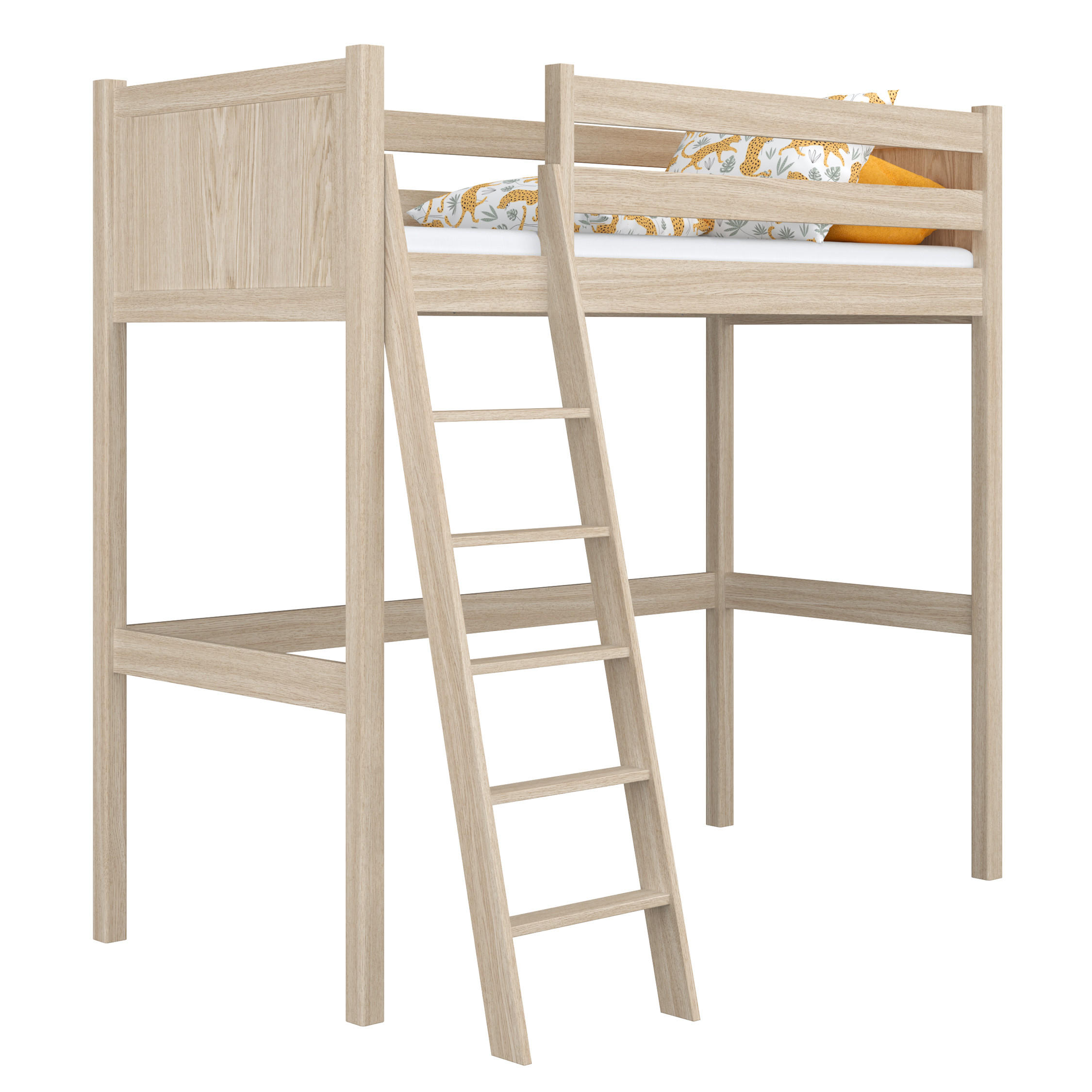 N-Wood Hochbett Sonoma Eiche 80x190 cm