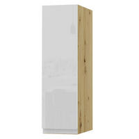HÄNGESCHRANK Florence W2/20 Eiche Artisan / RAL 9003 signalweiß HG 20 / 32,5 / 72cm - Türanschlag links - Weiß Hochglanz/Eiche Artisan, Holz/Holzwerkstoff (20/72/32.5cm) - Feldmann-Wohnen