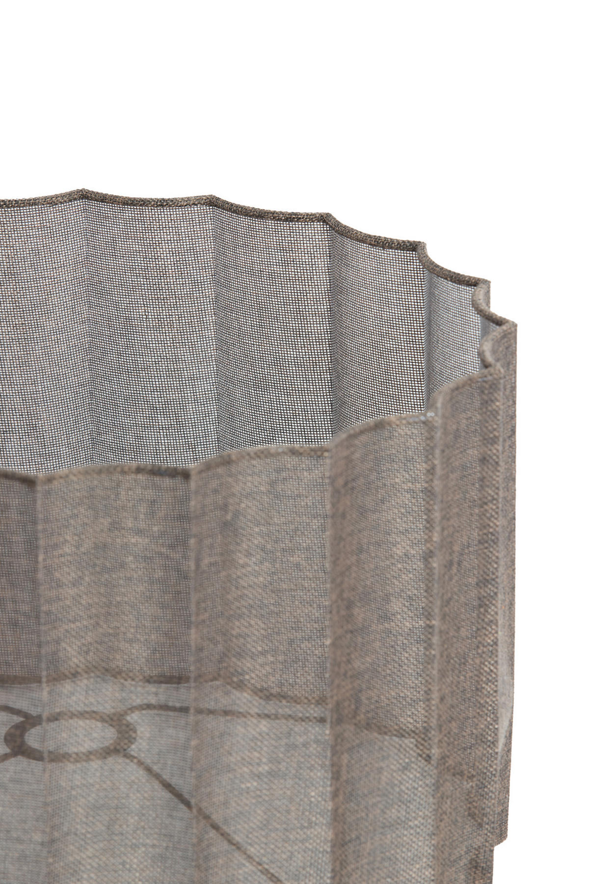 LAMPENSCHIRM Disli Braun Ø40/25 cm - Dunkelbraun, Textil (40/40/25cm) - Light & Living