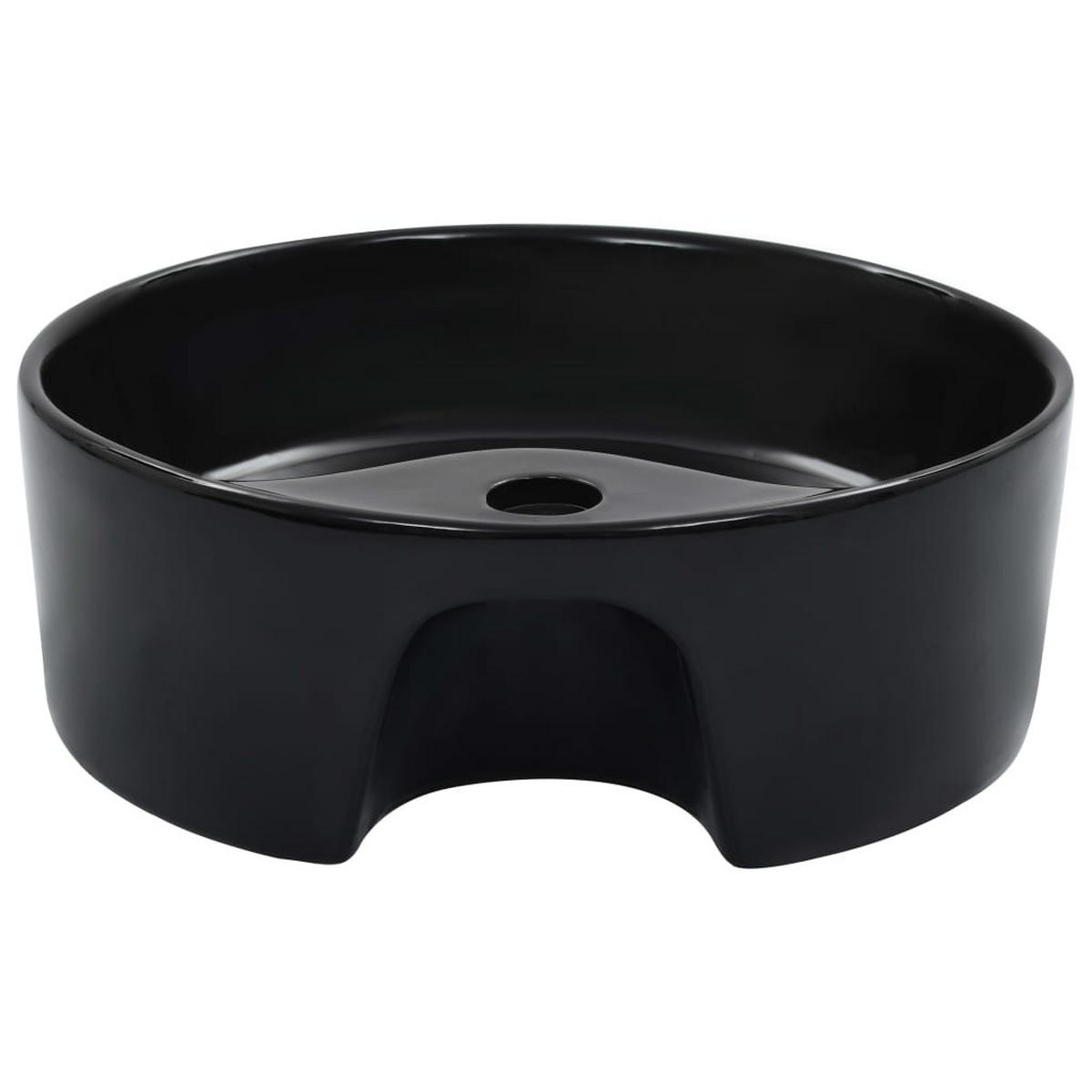 WASCHBECKEN Lamoureux 36/36/13 cm - Schwarz, Keramik (36/13/36cm) - Nettlife