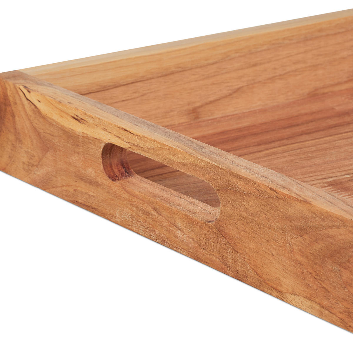 SERVÍROVACÍ podnos - světle hnědá, dřevo (46/5/31cm) - Relaxdays