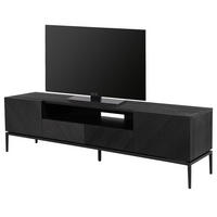 TV-LOWBOARD mit Schubladen - Schwarz, Holzwerkstoff (180/50/40cm) - home24