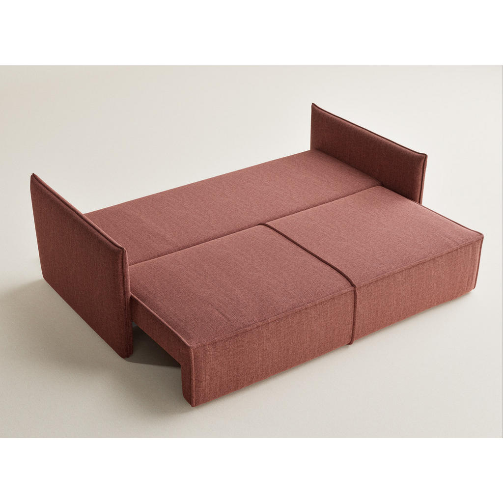 Thumbnail - Maison de Reve Sofa, Koralle, Textil, 3-Sitzer, Füllung: Schaumstoff, 220x70x107 cm, Oeko-Tex® Standard 100, Hergestellt...