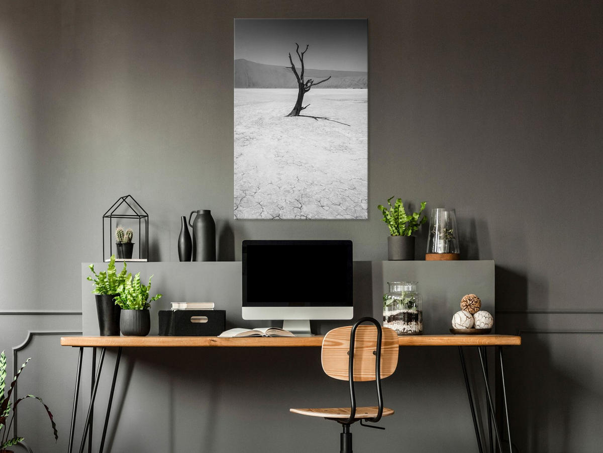 KUNSTDRUCK Schwarz-Weiß 40/60 cm - Schwarz, Textil (40/60cm) - KUNSTLOFT