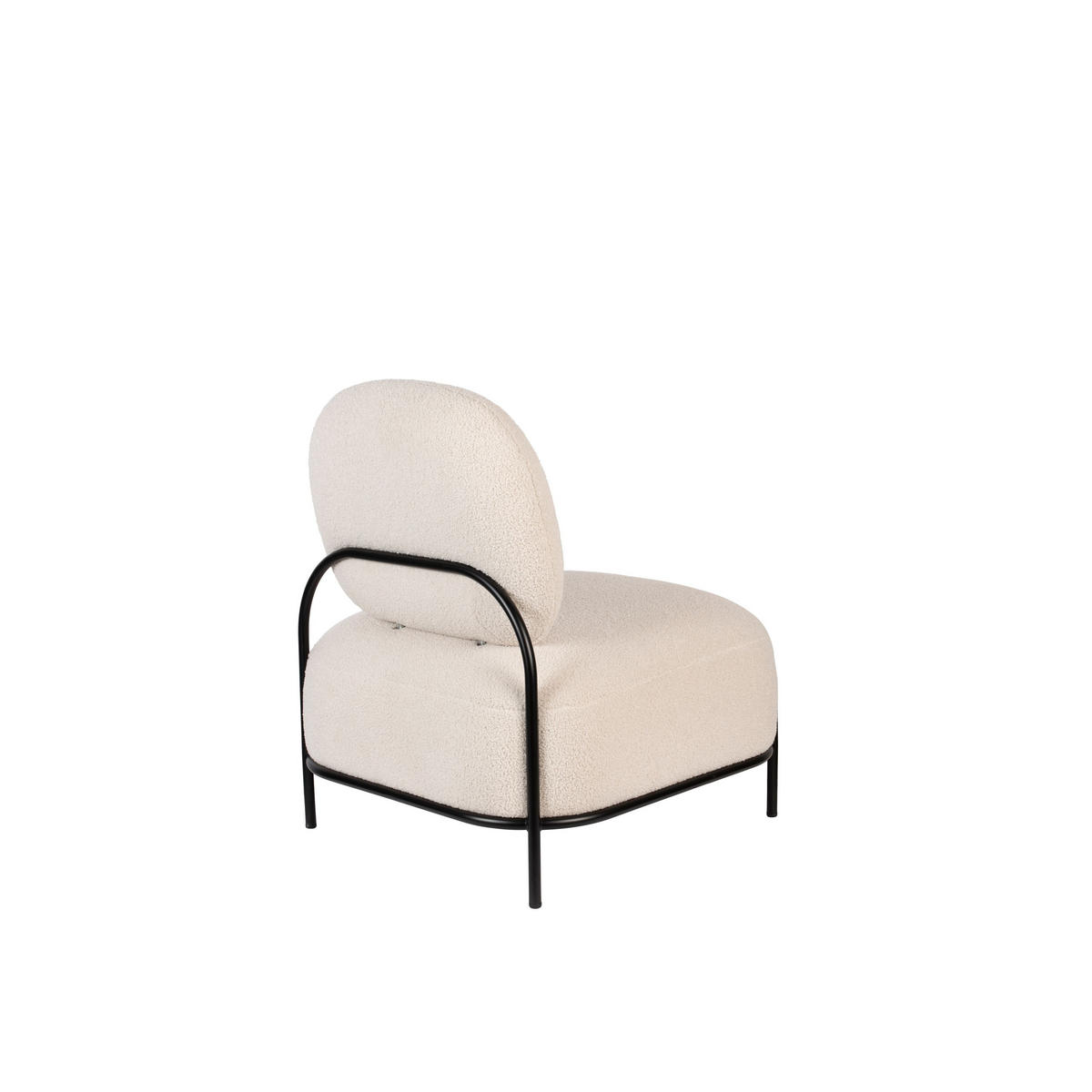 LOUNGESESSEL aus Bouclé-Stoff - POLLY - color_white_ivory - Ecru/Creme, Textil (72/77/66cm) - Drawer
