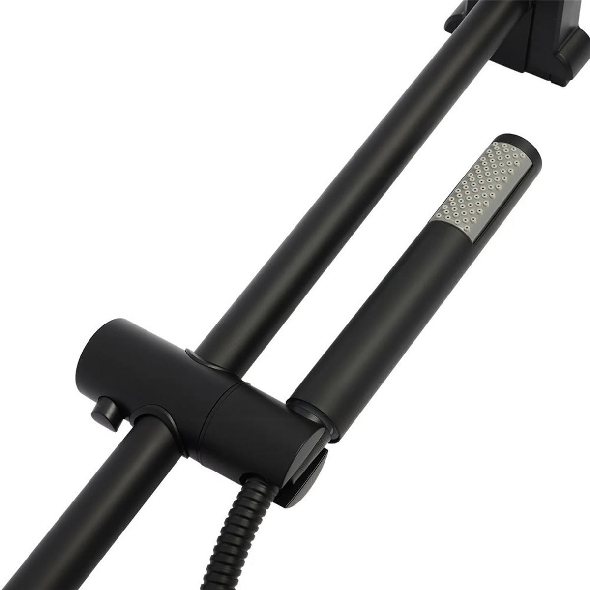 ÜBERKOPFBRAUSESET Thermostat Regendusche Duschsystem - Schwarz, Metall (20/123/33cm) - Bextcok