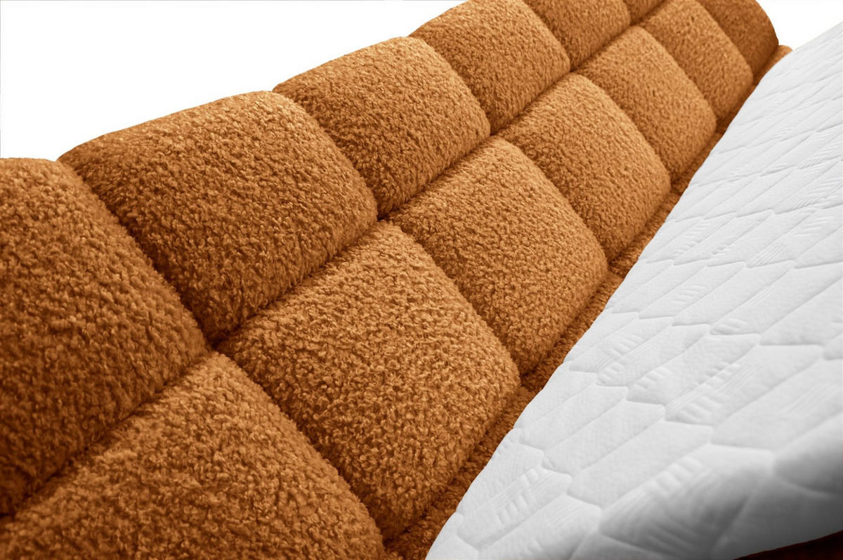 BOXBETT Nova In Rolf - Bronzefarben, Holzwerkstoff/Textil (120/200cm) - Fun Möbel