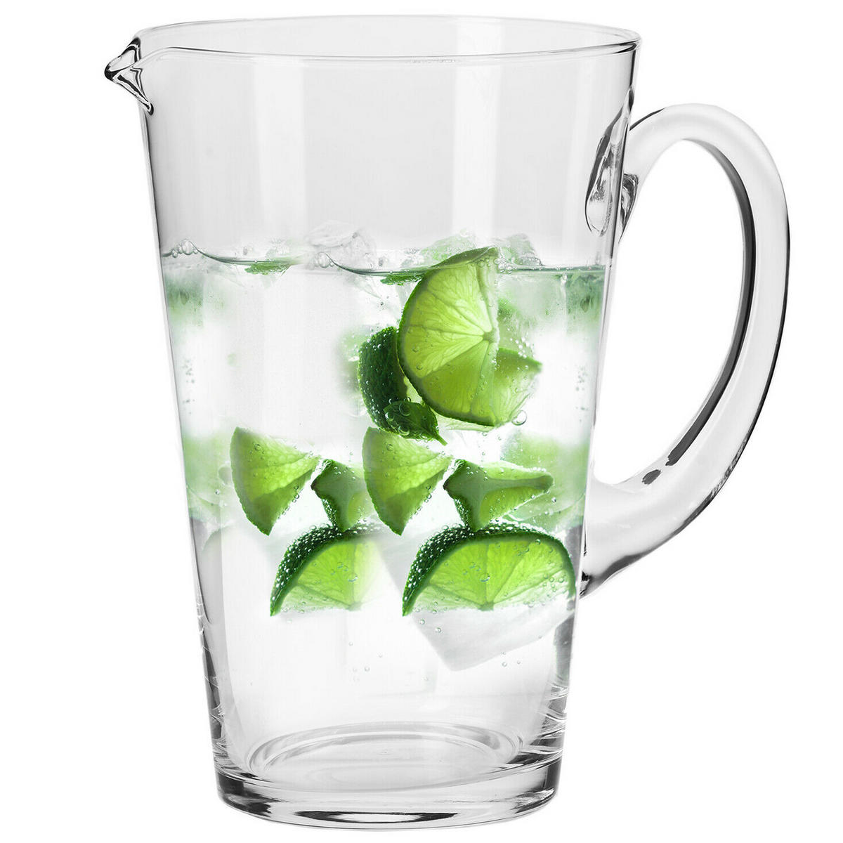 WASSERKRUG, 1 Stk., 1000 ml, Handgemacht - Transparent, Glas (1L) - Krosno Glass