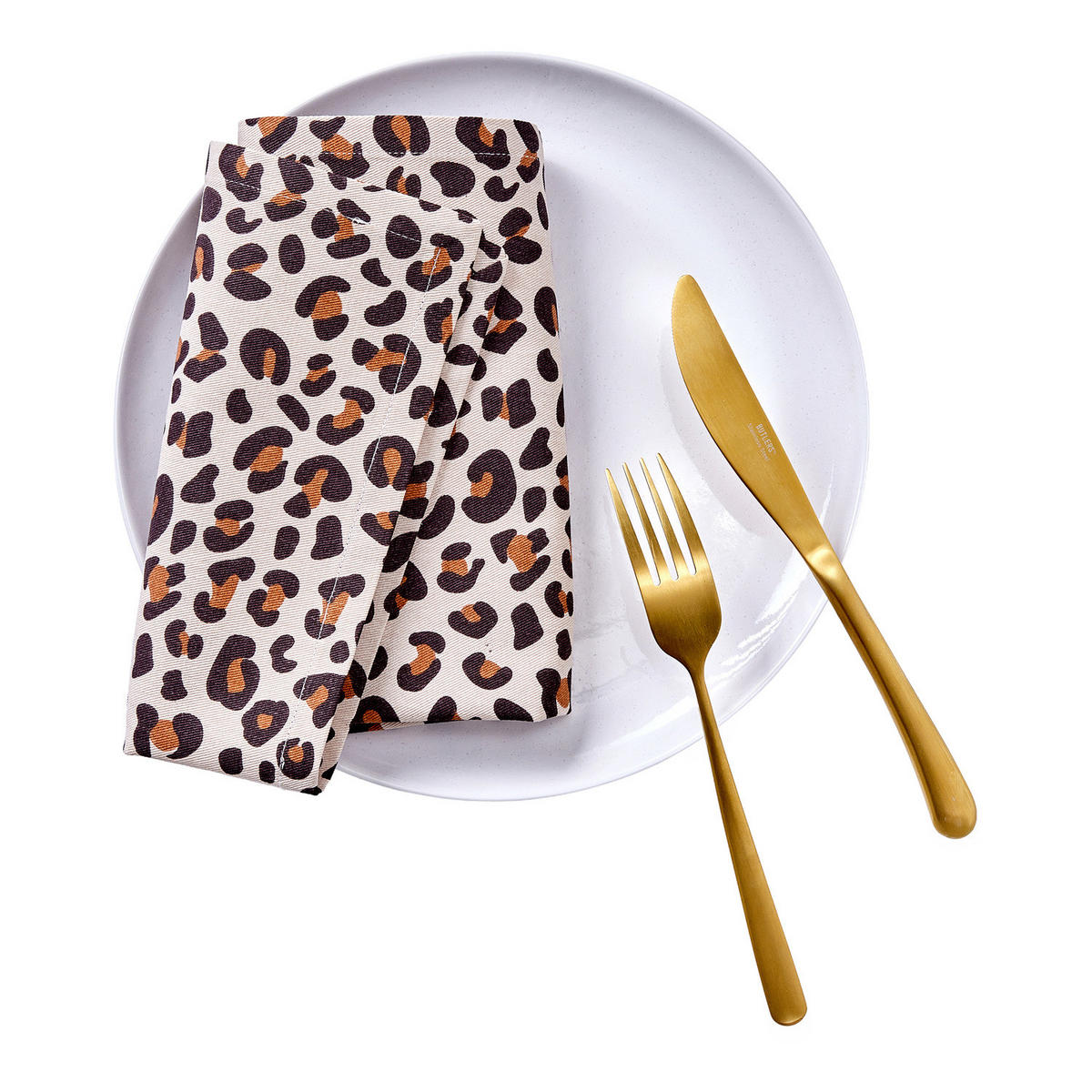 SERVIETTE (4er-Set) Vegas Strip - Beige/Schwarz, Textil (42/42cm) - Butlers