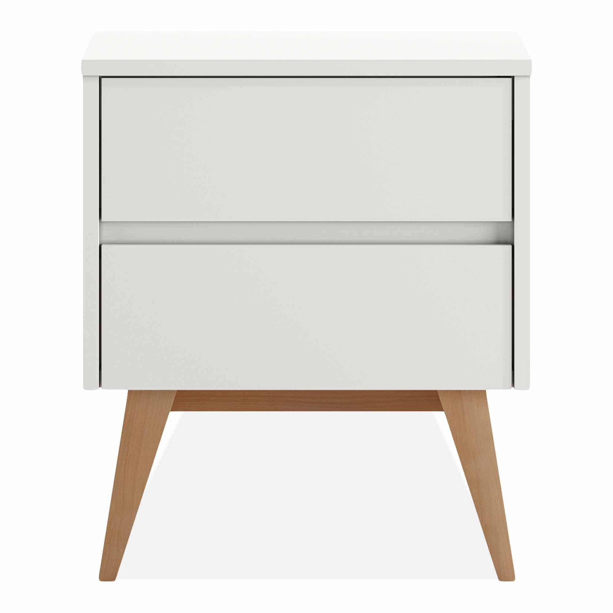 NACHTTISCH Dambi - Weiß, Holz (51/59/43cm) - KONSIMO®