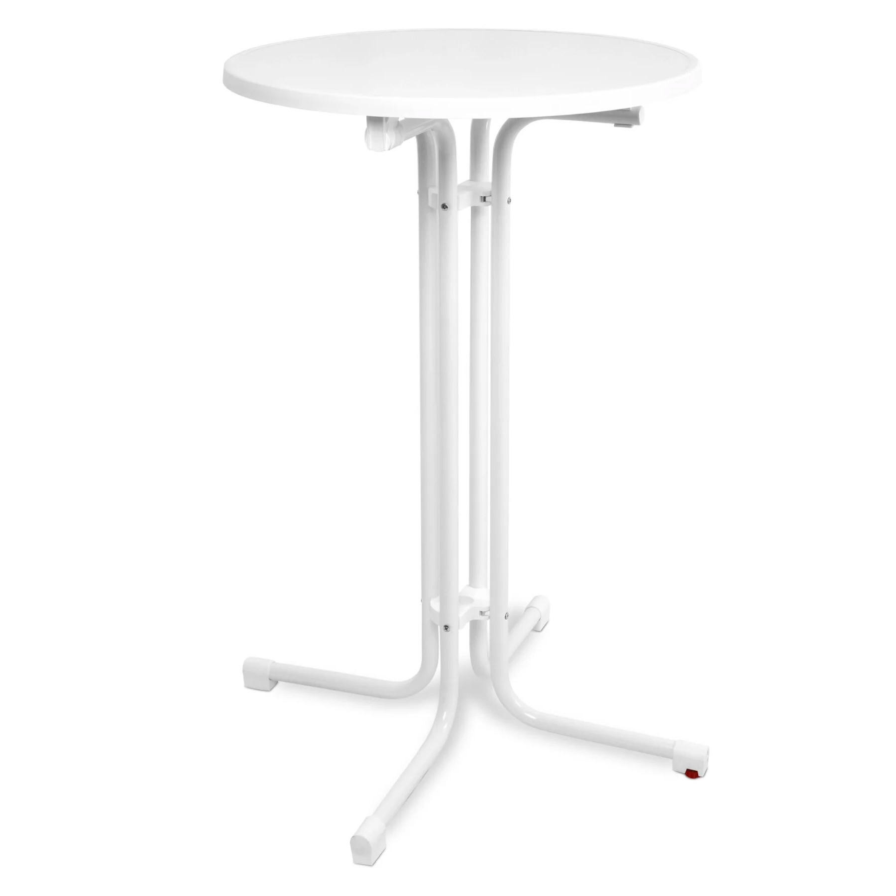 STEHTISCH Bellini - Weiß, Metall (60/60/110cm) - Beautissu 