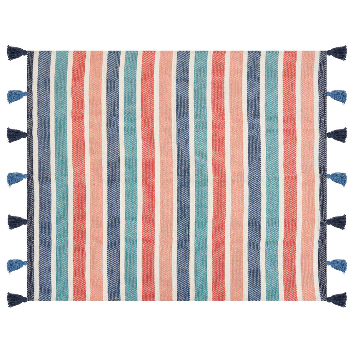 DECKE Bunt Senbuk 130/150 cm - Multicolor, Textil (130/150cm) - Beliani