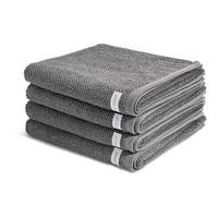 HANDTUCH Selection 4er-Set - Dunkelgrau, Textil (50/100cm) - Ross