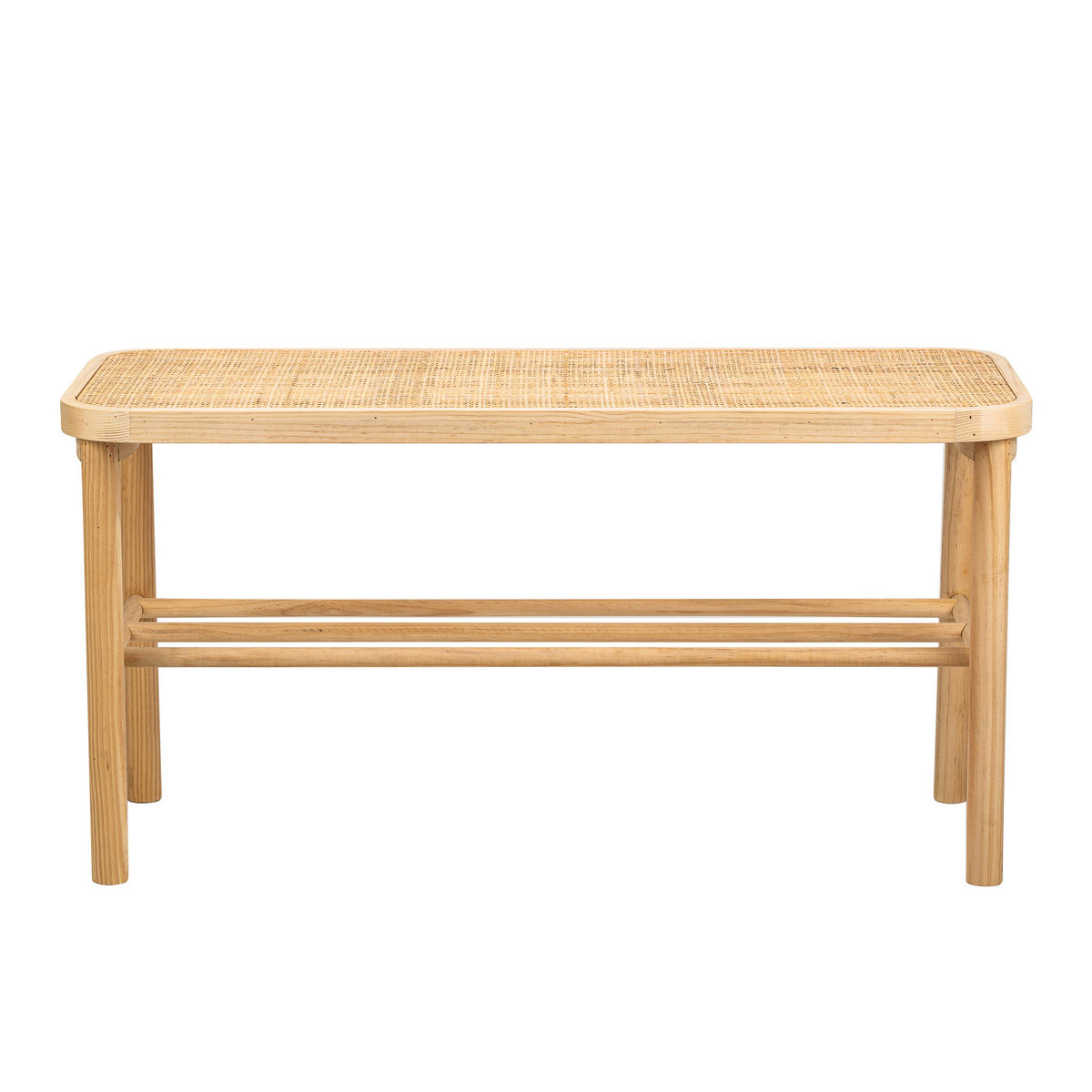 SITZBANK Rattan Beige - Beige, Holz (90/45.5/35cm) - Nordlys