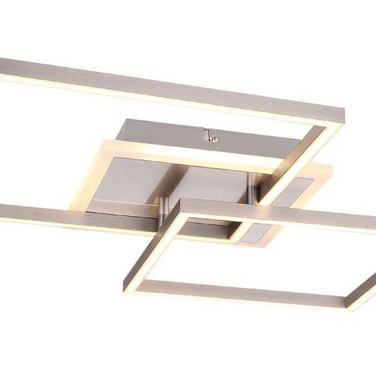 LED DECKENLEUCHTE MUNNI Silber Opal - Silberfarben, Metall (47/43.5/7.5cm)