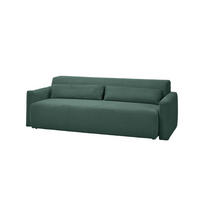 SCHLAFSOFA NEO Smaragdgrün Cord - Smaragdgrün/Schwarz, Kunststoff/Textil (233/75/108cm) - KAWOLA