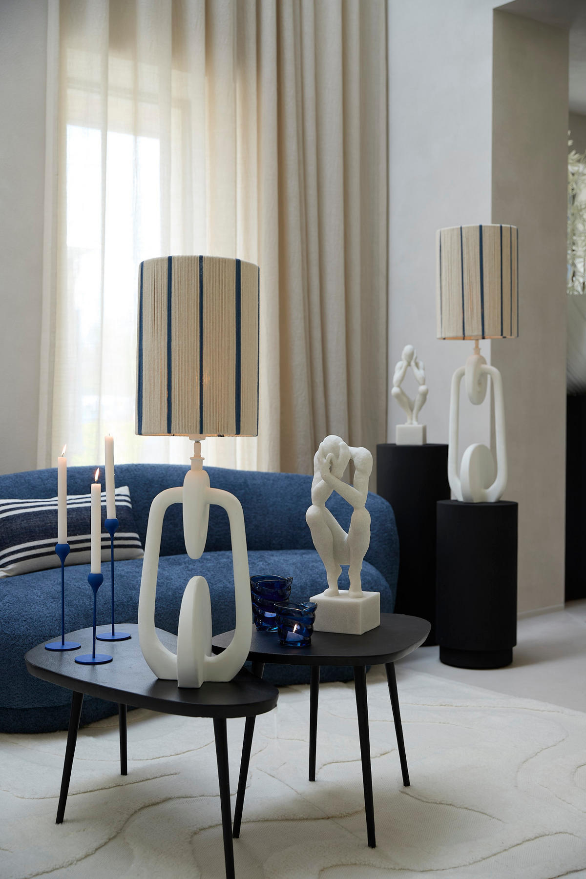 ORNAMENT Lovinac Weiß 19/16/47 cm - Weiß, Kunststoff (19/47/16cm) - Light & Living