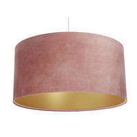 HÄNGELEUCHTE Gold 50/25 cm - Pink/Goldfarben, Kunststoff (50/0.6/25cm) - ONZENO