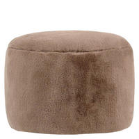 SITZPOUF Milano Kaninchenkunstfell - Mokka, Textil (55/35/55cm) - icon