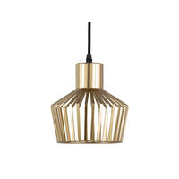 HANGELAMPE Lignes Cap 24/24/14 cm - Goldfarben, Metall (24/24/14cm) - Leitmotiv