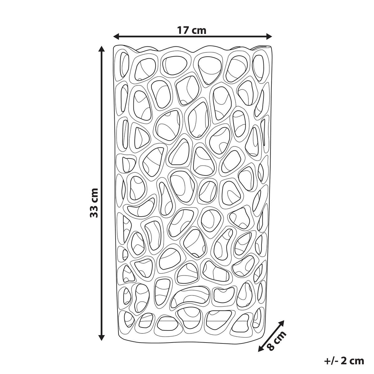 DEKOVASE Aluminium gold Sanchi - Goldfarben, Metall (33cm) - Beliani