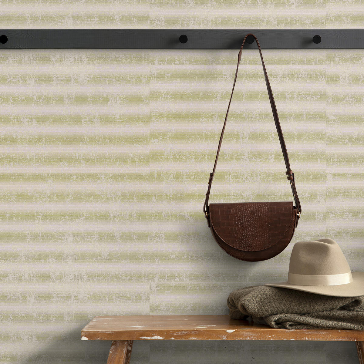 TAPETE Ashanti - Creme/Weiß, Papier/Kunststoff (53/1000cm) - Superfresco Easy