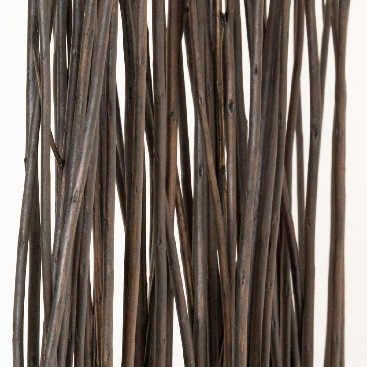 PARAVENT 3-tlg. 120/170 cm Dunkelbraun Weide - Dunkelbraun, Naturmaterialien (120/170/3cm) - Homestyle4u
