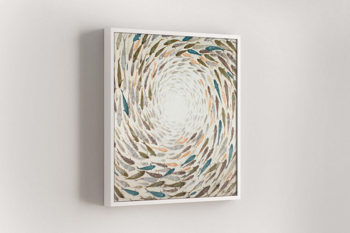 ÖLGEMÄLDE 80/80 cm - Multicolor, Holz/Textil (80/80cm) - KUNSTLOFT