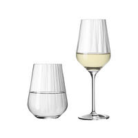 WEISSWEIN- UND WASSERGLÄSER Sternschliff transparent 12er Set - Transparent, Glas - Ritzenhoff