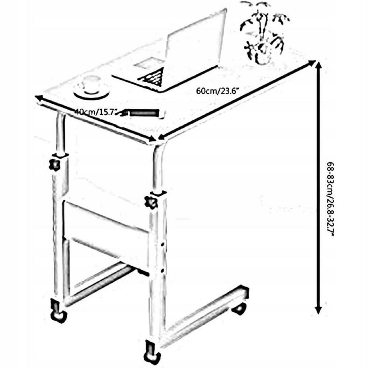 COMPUTERTISCH, braun 60/40/68-83 cm - Braun, Holzwerkstoff (60/40/83cm) - Rebiko