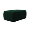 POUF Samt Stoff Grün - Dunkelgrün/Schwarz, Kunststoff/Textil (102/40/62cm) - Makamii