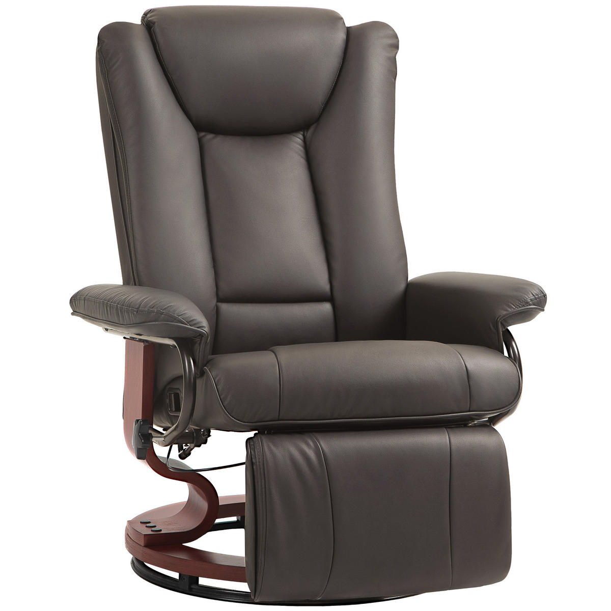 RELAXSESSEL DE-06303 mit Liegefunktion Braun - Braun, Holzwerkstoff (88/103/78cm) - ComfortXL