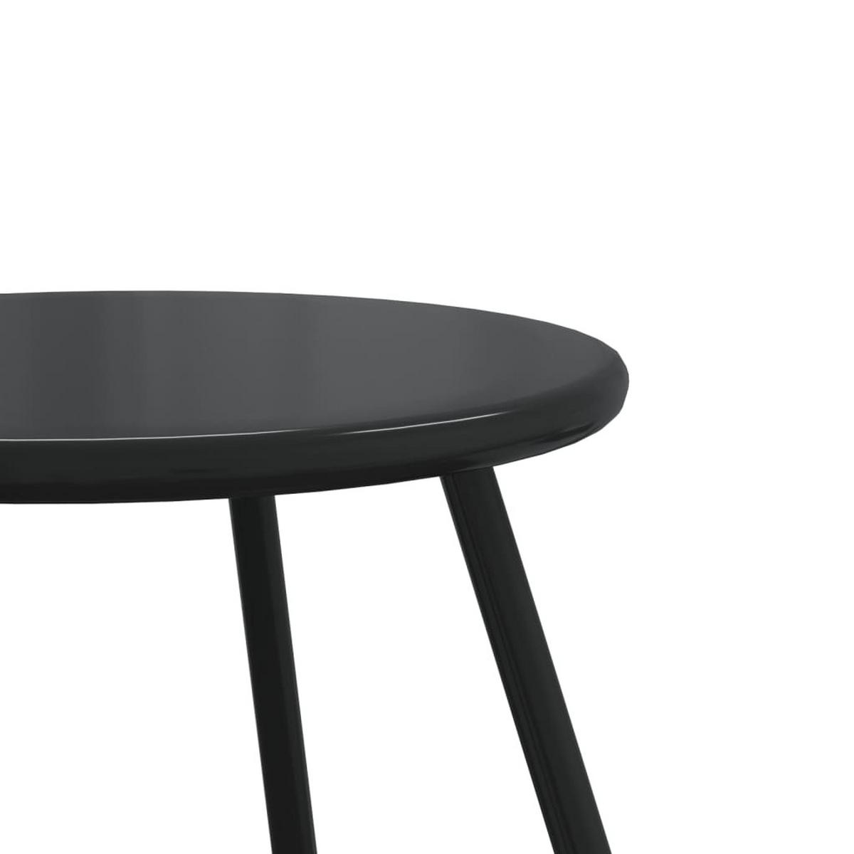 GARTENTISCH Tischwald 46/42/50 cm - Schwarz, Naturmaterialien (50/46/42cm) - ZMH