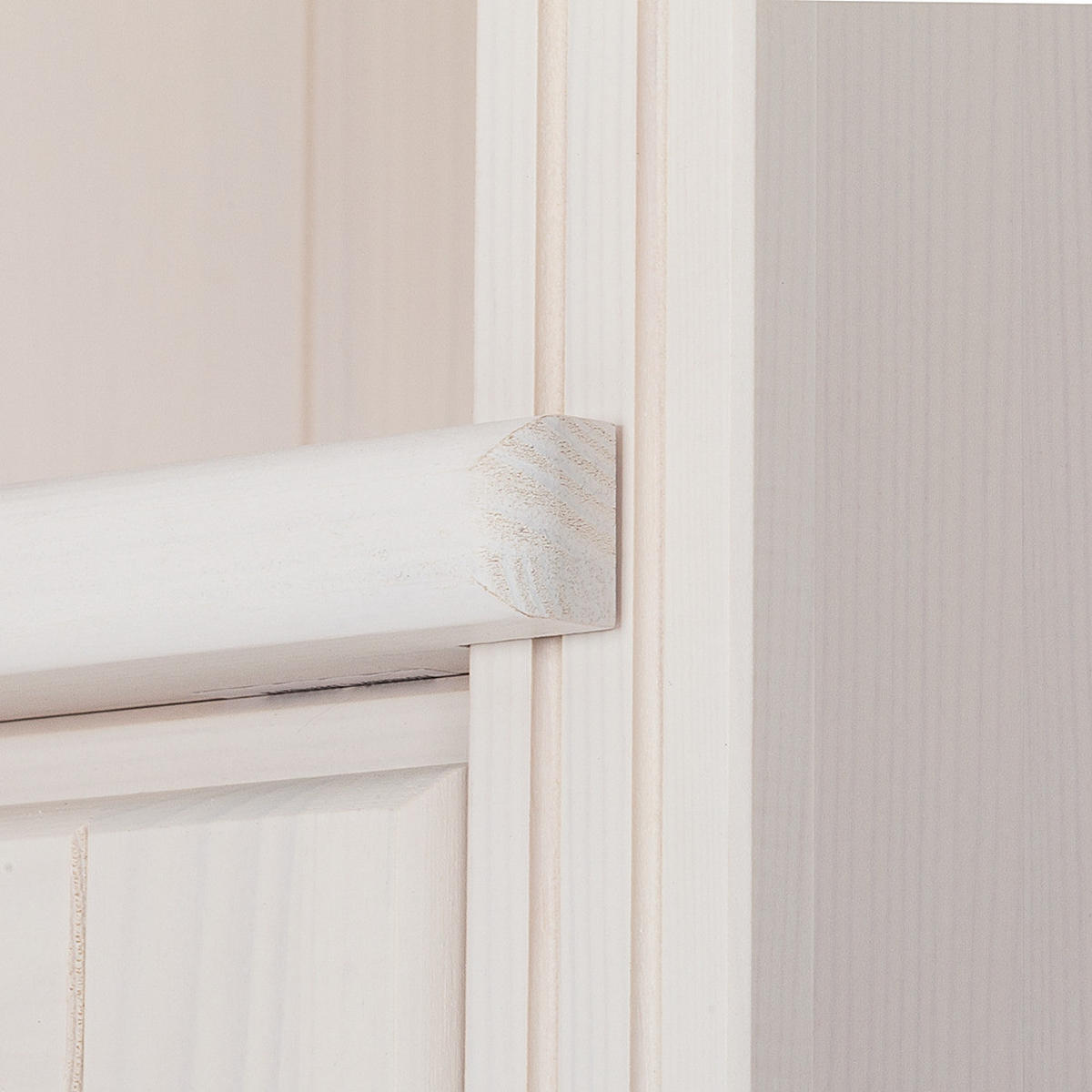 WOHWAND - Kiefer massiv, Typ B - Weiß, Holz (288/223/45cm) - home24