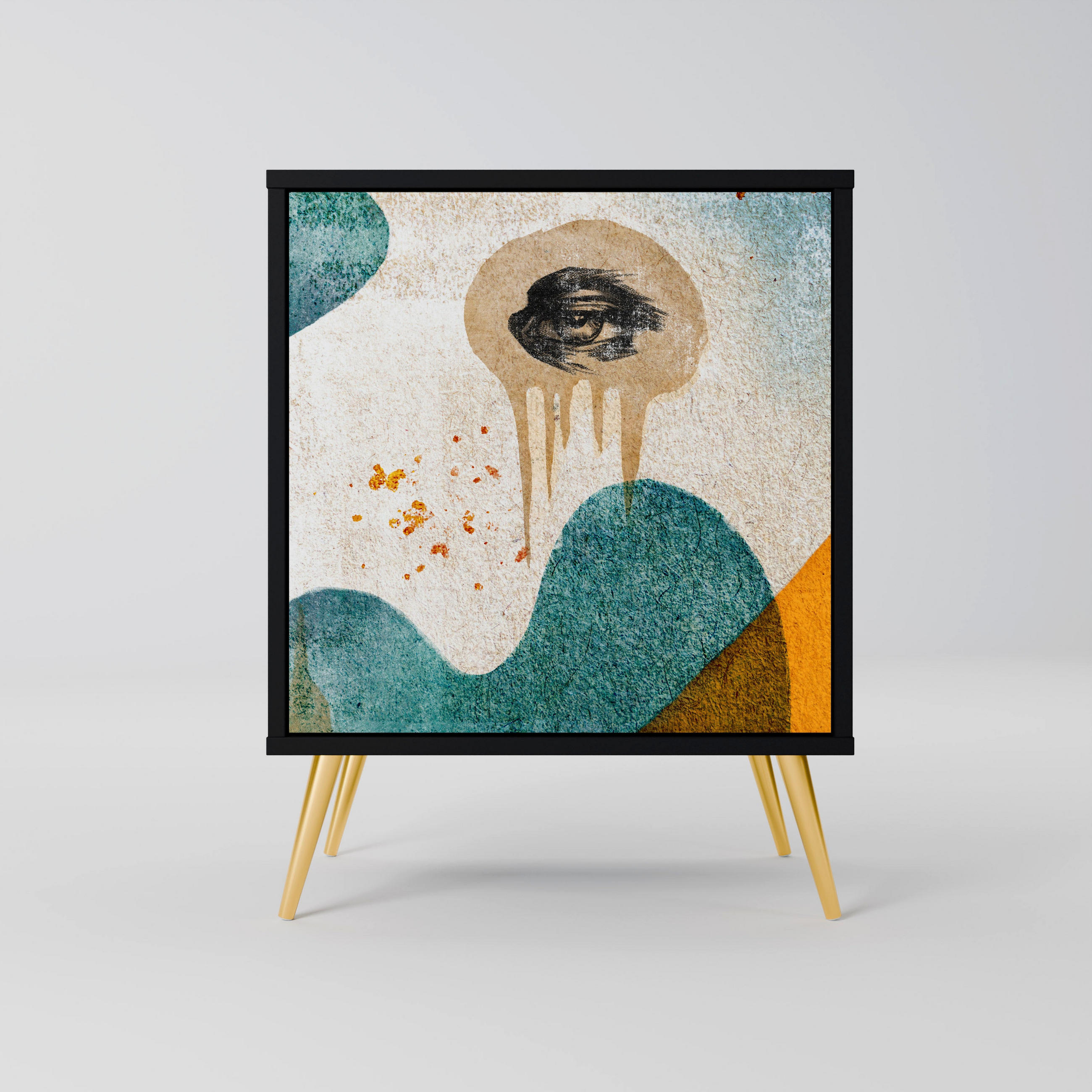 SpaceRebels Sideboard Schwarz 57.5x75.5x42 cm