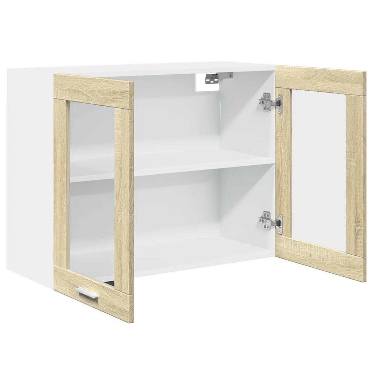 HÄNGEGLASSCHRANK Lyon Sonoma-Eiche 80/31/60 Cm Holzwerkstoff - Sonoma Eiche, Holzwerkstoff (31/60/80cm) - vidaXL