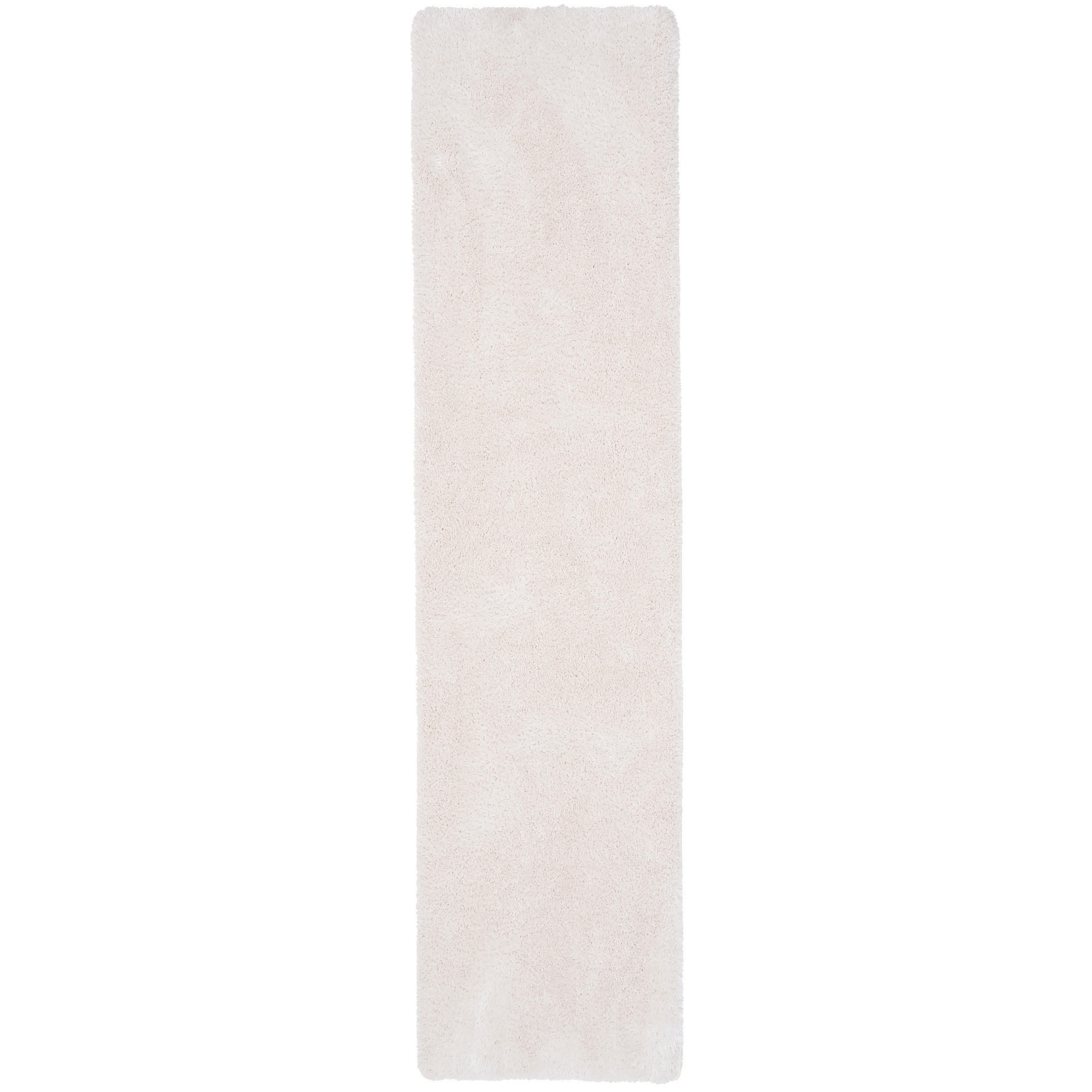 HOCHFLOR SHAGGY TEPPICH FEELING MIX LÄUFER - Weiß, Textil (100/100cm) - Snapstyle