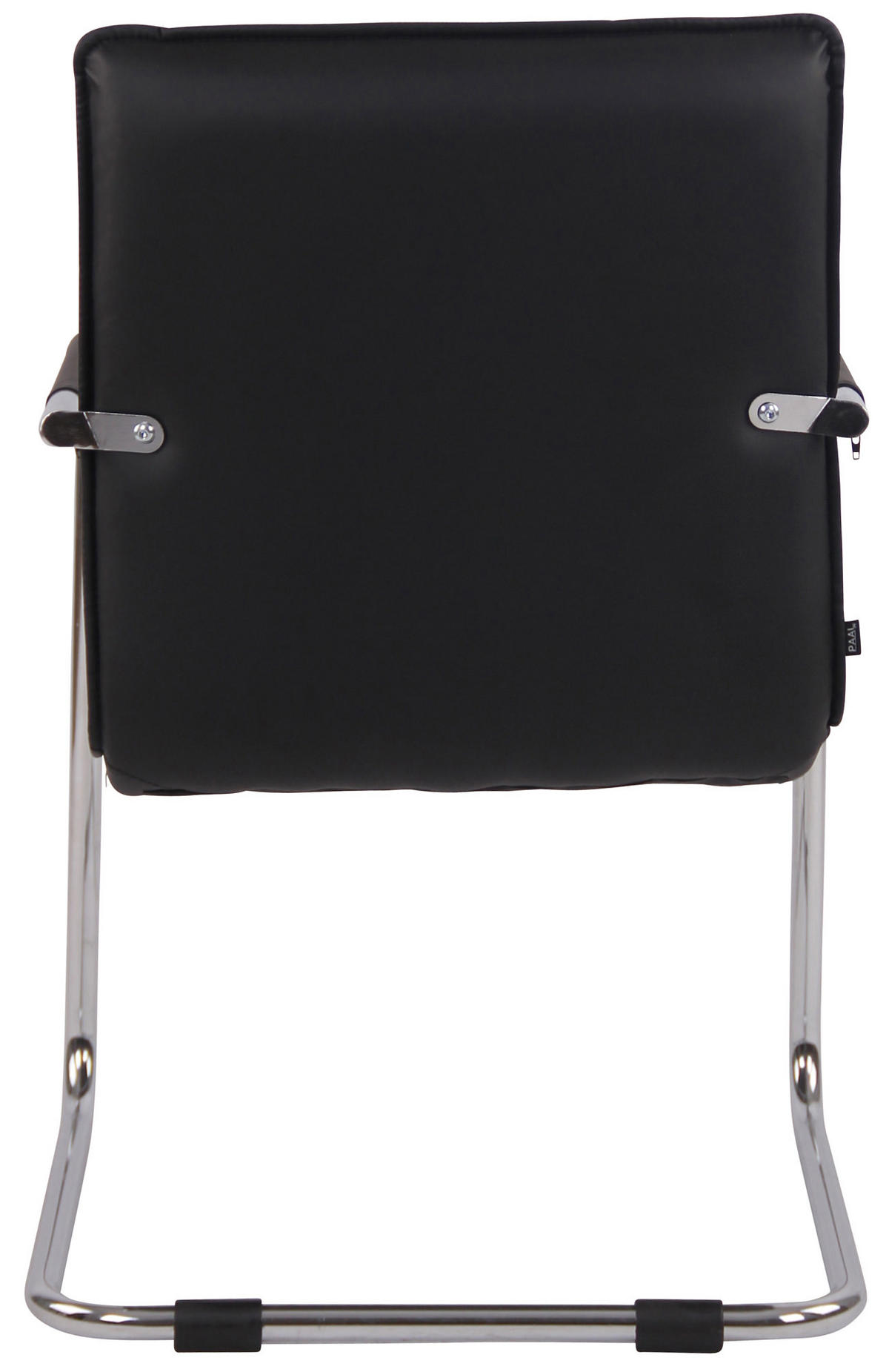 SCHWINGSTUHL Lederlook schwarz - Chromfarben/Schwarz, Textil/Metall (57/89/64cm) - CLP
