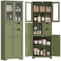 HOCHSCHRANK Grün 60/30/170 cm - Grün, Fell (30/170/60cm) - PANGIVO